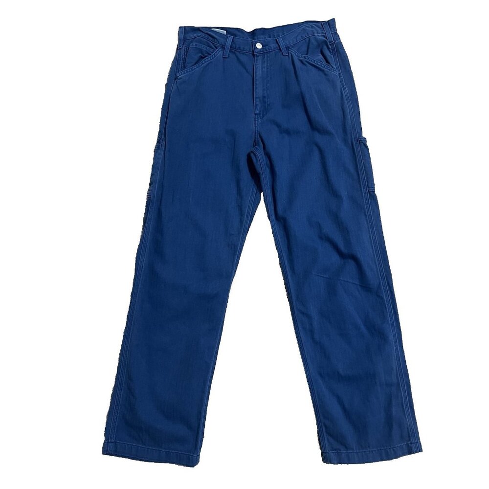 Levi’s Big E Herringbone Carpenter Jeans Mens 34x34 Workwear Y2K Denim Pants